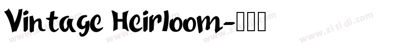 Vintage Heirloom字体转换
